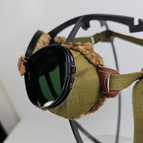 WWII 1942 US Original Foster Grant Snow Or Aviator GOGGLES Rare Amazing Set - Picture 5 of 15